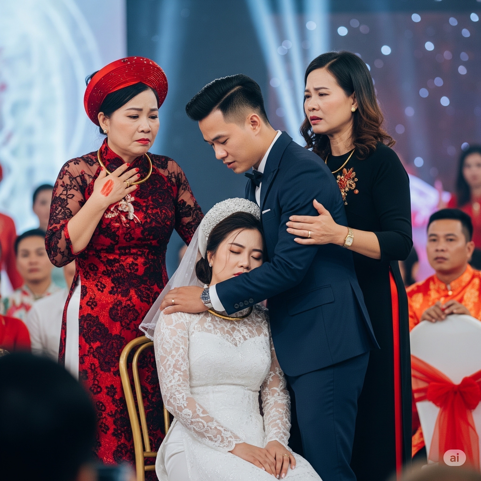 Cô dâu đang phát biểu bỗng ng;/ất xỉu ngay giữa lễ cưới khi nhìn thấy vết bớt son trên tay mẹ chú rể, thật không ngờ đây chính là người phụ nữ năm xưa đã…