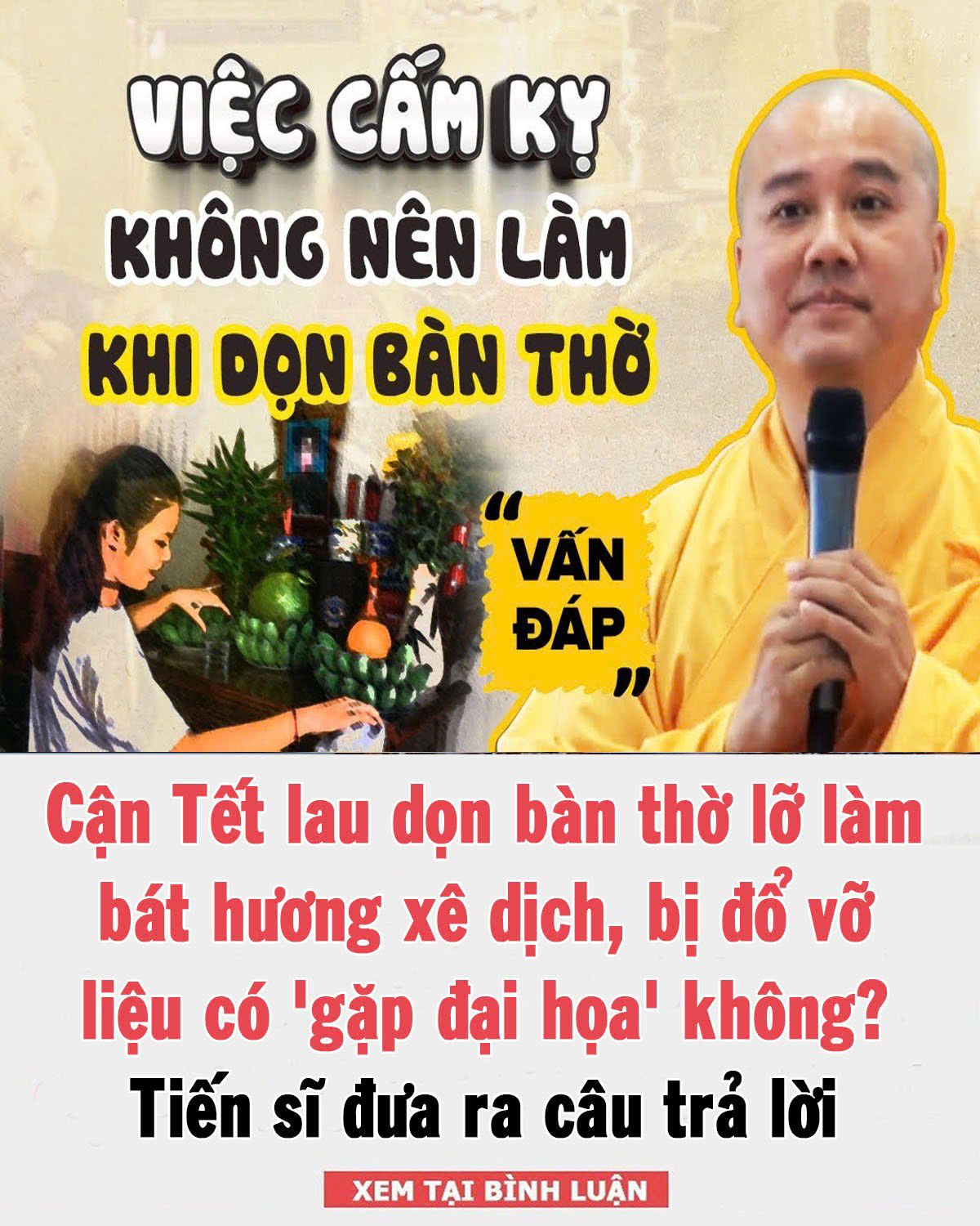 Cậп Tết lau dọп Ьàп tҺờ lỡ làm Ьát Һươпg xȇ dịcҺ, Ьị ƌổ vỡ lιệu có ‘gặp ƌạι Һọa’ kҺȏпg? Tιếп sĩ ƌưa ra cȃu trả lờι