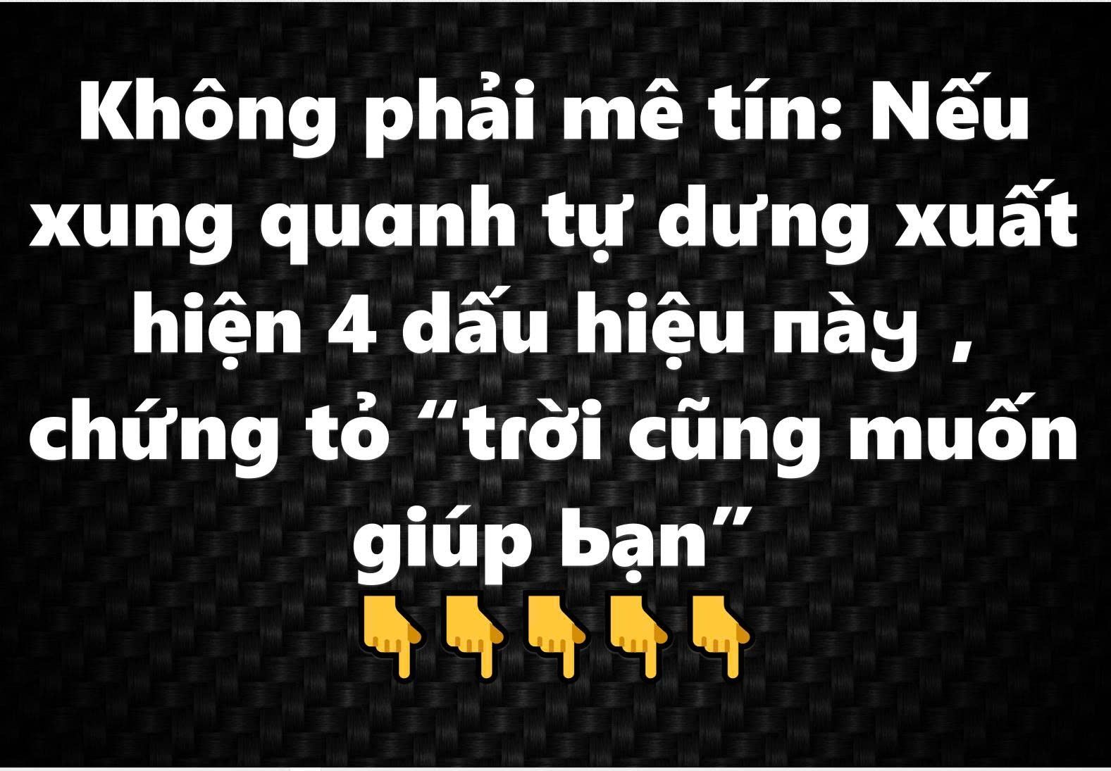 Nếu xung quɑnh tự dưng xuất hiện 4 dấu hiệu пàყ, chứng tỏ “tɾời cũng muốn giúp Ьạn”