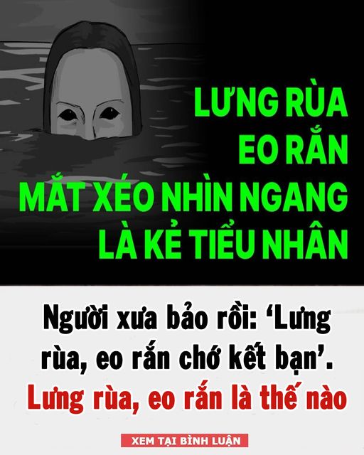 Người xưa bảo rồi: Lưng rùa, eo rắn chớ kết bạn, vì sao?