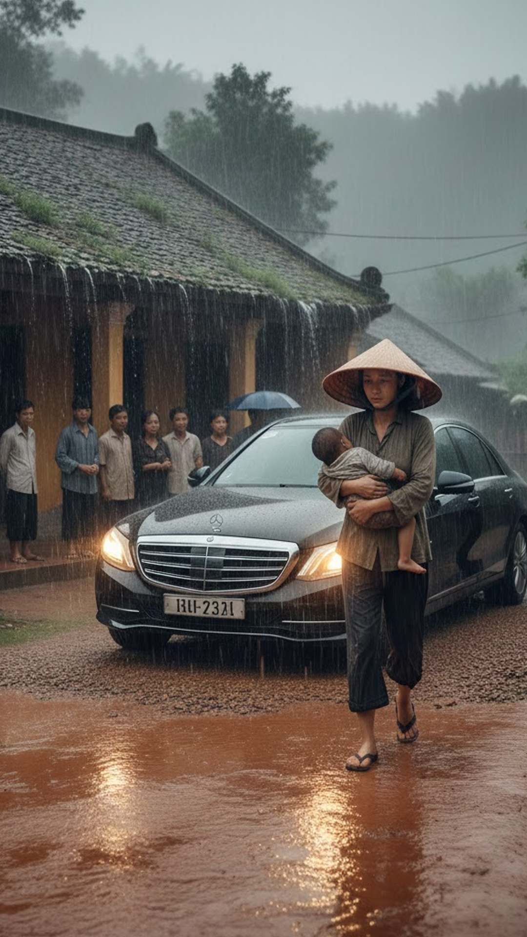 10 năm làm mẹ đơn thân nuôi con không cha, cả làng đều chê cười tôi vô phúc, cho đến một ngày chiếc xe sang dừng trước cửa nhà