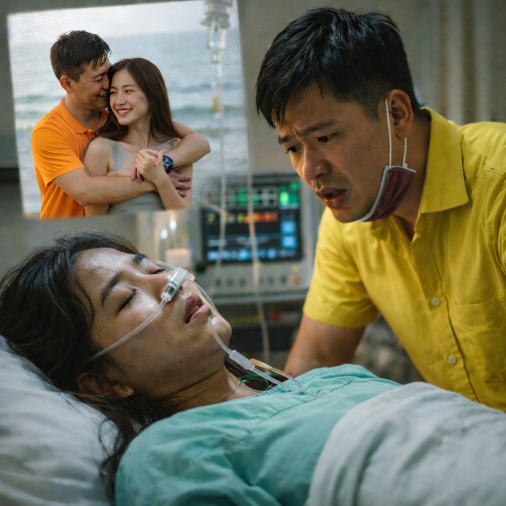 Trong khi chồng ung dung bay đi du lịch cùng nh:ân tì:nh, người vợ bất ng ờ nhập việ n trong t ình trạng ng.uy kịch, hai đứa con nhỏ bơ vơ không ai chăm sóc.